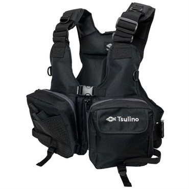 ゲームベスト TLV-10【ウェーディング用ライフジャケット/救命胴衣/ライフジャケット/ライフベスト】(ブラック-フリーサイズ)